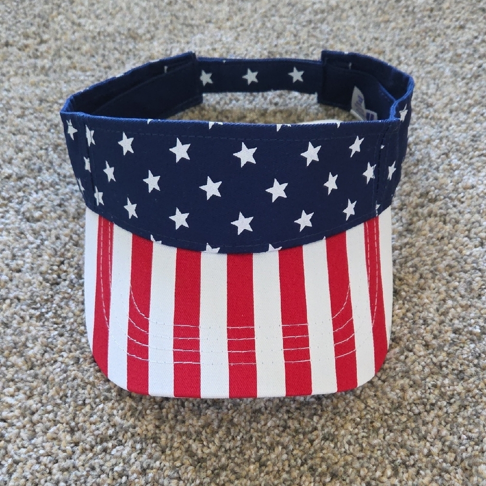 Patriotic Stars and Stripes Visor